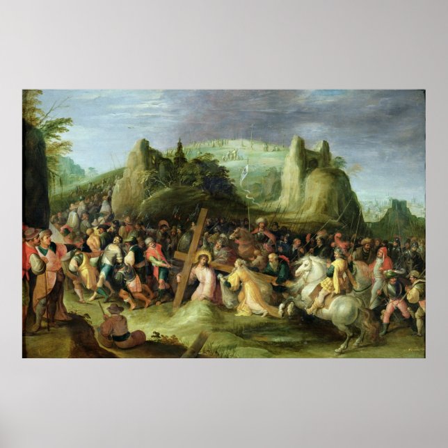 Póster Cristo en el camino al calvario (Frente)