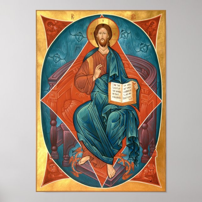 Póster Cristo en el icono de la gloria (Frente)