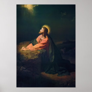 Póster Cristo en el jardín, poster