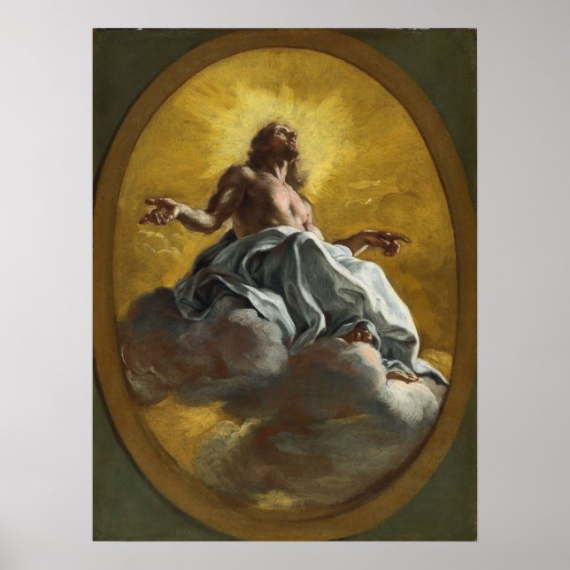 Póster Cristo en gloria de Giovanni Battista Gaulli (Frente)
