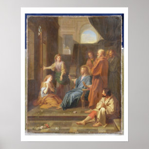 Póster Cristo en la Casa de Martha y María