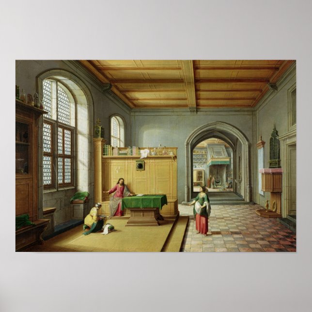 Póster Cristo en la Casa de Martha y María (Frente)