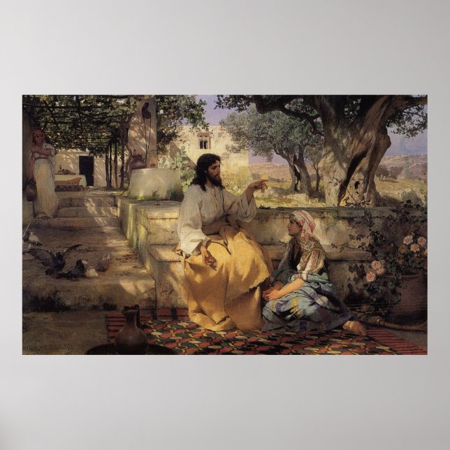 Póster Cristo en la casa de Martha y María (Frente)