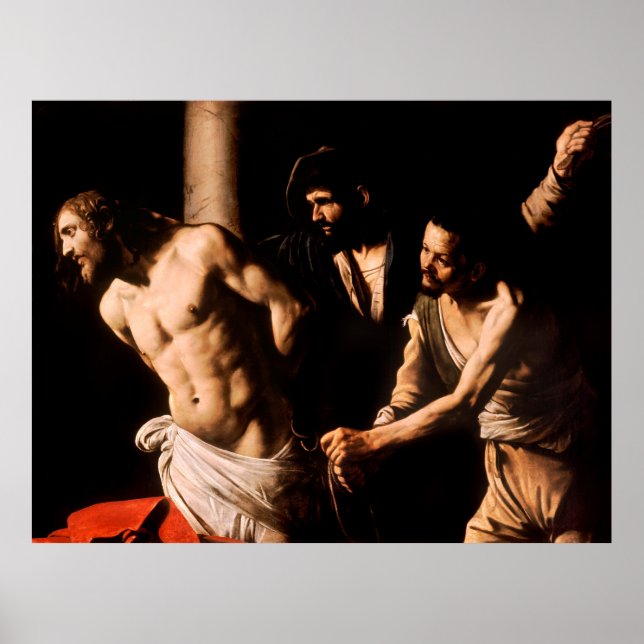 Póster Cristo en la columna de Caravaggio (1607) (Frente)