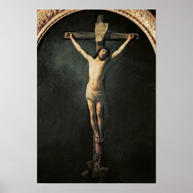 Póster Cristo en la cruz (Frente)