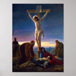 Póster Cristo en la cruz por Carl Bloch