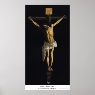 Póster Cristo en la cruz por Francisco De Zurbaran