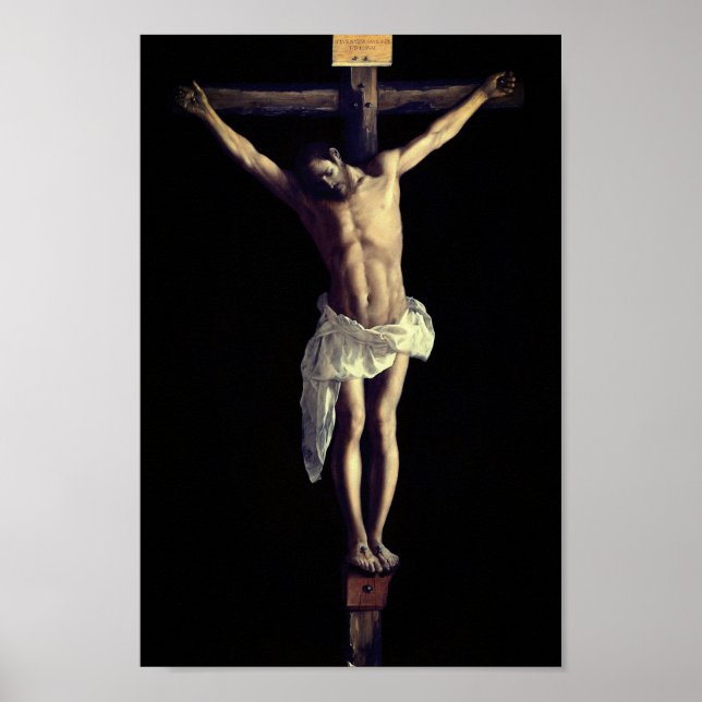 Póster Cristo en la cruz por Francisco De Zurbarán (Frente)