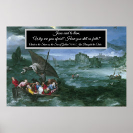 Póster Cristo en la tormenta