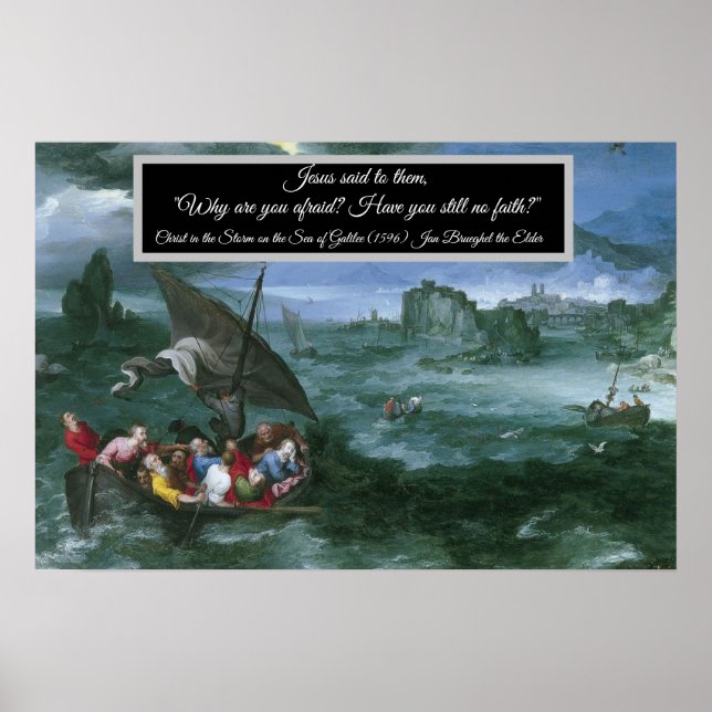 Póster Cristo en la tormenta (Frente)