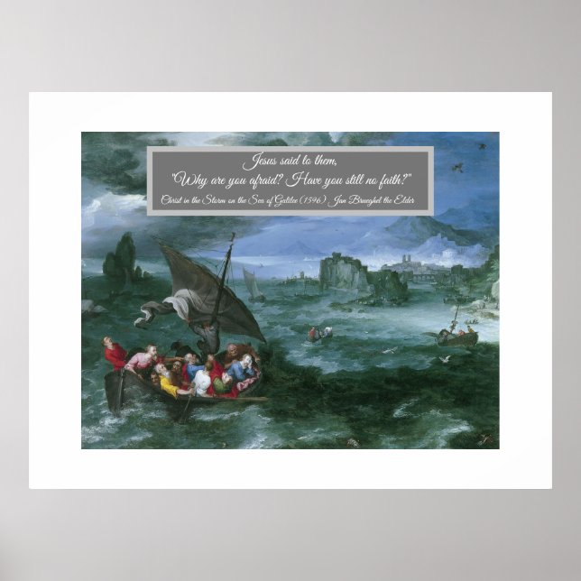 Póster Cristo en la tormenta (Frente)