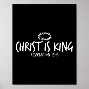 Póster Cristo es el Rey Apocalipsis 19_16 Cristo cristian