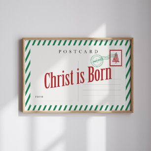 Póster Cristo es Navidades nacidos Poster de postales