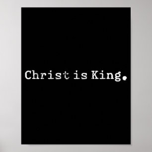 Póster Cristo es Rey Jesús Católico Cristiano Cristiana