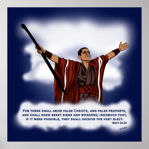 Póster Cristo falso (Obama)
