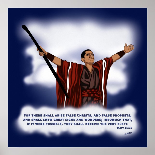 Póster Cristo falso (Obama) (Frente)