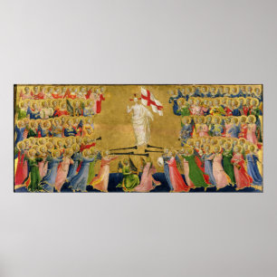 Póster Cristo glorificó en la corte del cielo, 1423-24