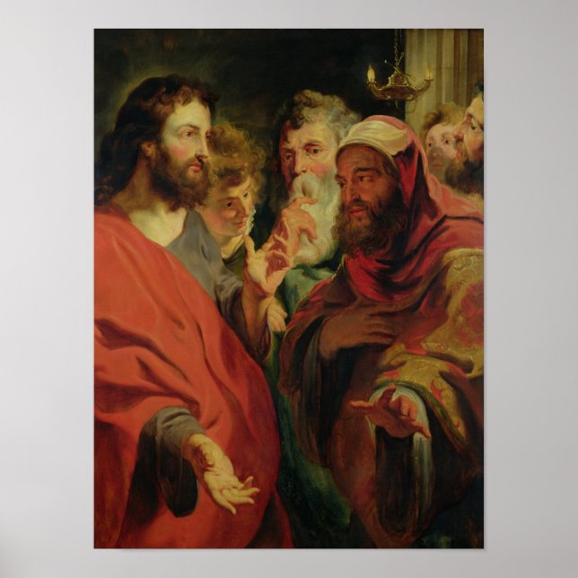 Póster Cristo instruyendo a Nicodemus (Frente)