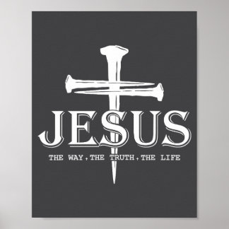 Póster Cristo Jesús El Camino. La Verdad. La Vida Bendita