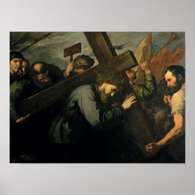 Póster Cristo llevando la cruz, 1635 (Frente)