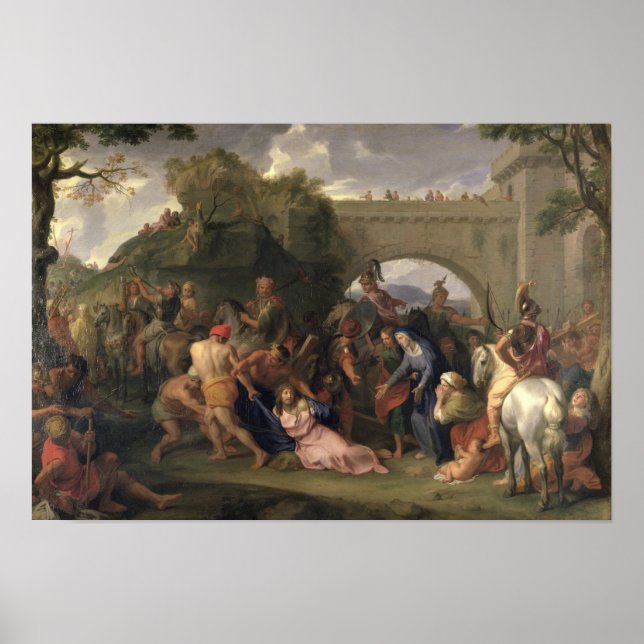 Póster Cristo llevando la cruz, 1688 (Frente)
