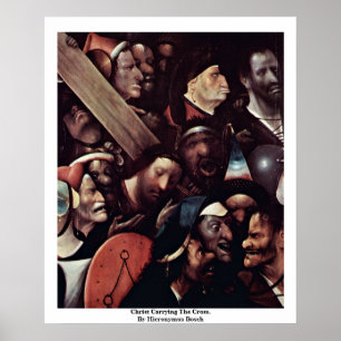 Póster Cristo llevando la cruz. Por Hieronymus Bosch
