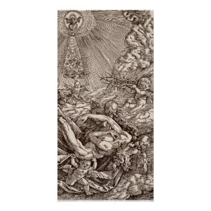 Póster Cristo nacido en el cielo por los ángeles