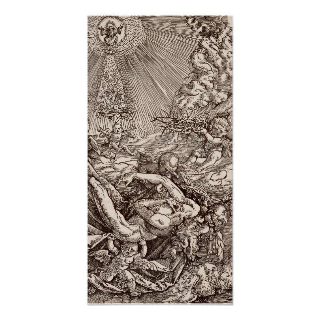 Póster Cristo nacido en el cielo por los ángeles (Anverso)