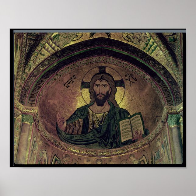 Póster Cristo Pantocrátor en el ábside (Frente)