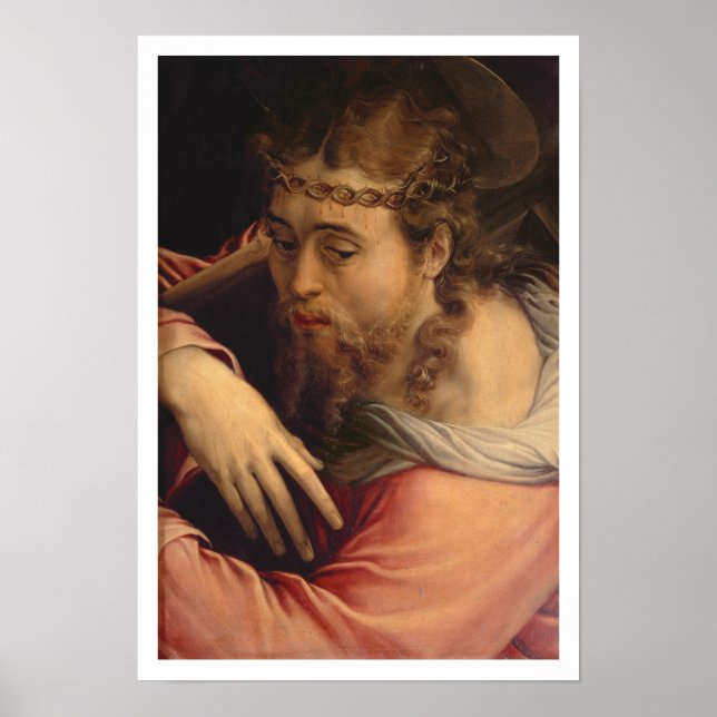 Póster Cristo portando la cruz, 1540-45 (aceite en el pan (Frente)
