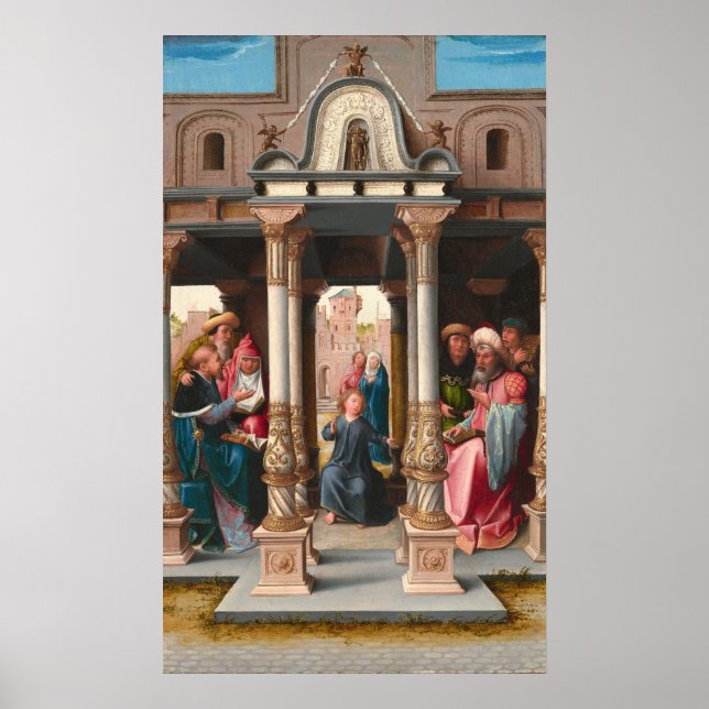 Póster Cristo - Poster Bella Artes Bernard van Orley (Frente)