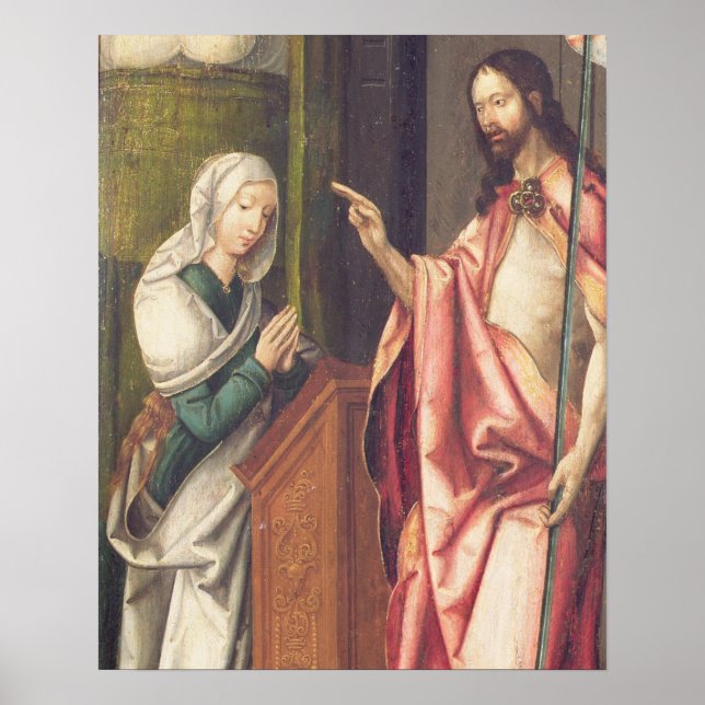 Póster Cristo Redentor bendiciendo a una mujer (panel) (Frente)