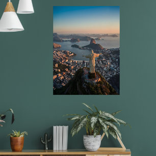 Póster Cristo Redentor - El Guardián de Río