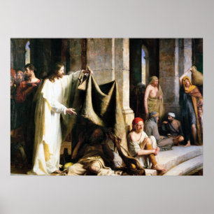 Póster Cristo sanando a los enfermos en Bethesda por Carl