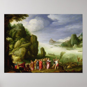 Póster Cristo sanando a los poseídos de Gerasa, 1608