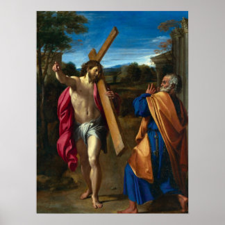 Póster Cristo se encuentra con San Pedro