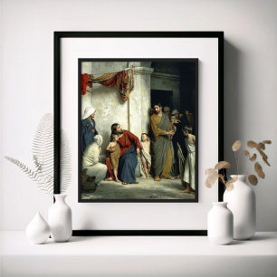 Póster Cristo y los niños