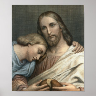 Póster Cristo y San Juan