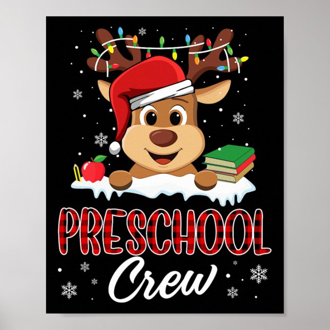 Póster Cristóbal de edad preescolar divertida profesora d (Frente)