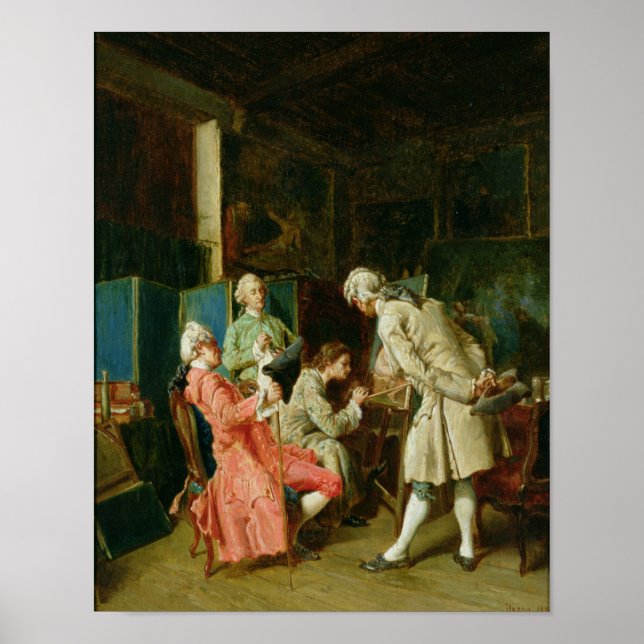 Póster Críticos del arte, 1878 (Frente)