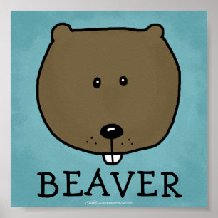 Póster Critters de Woodland-Mejor amigo-castor forestal