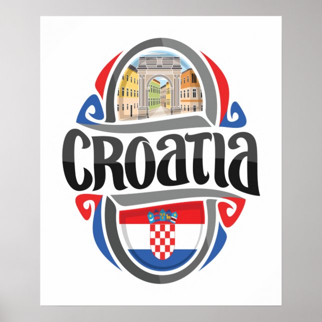 Póster Croacia (Frente)