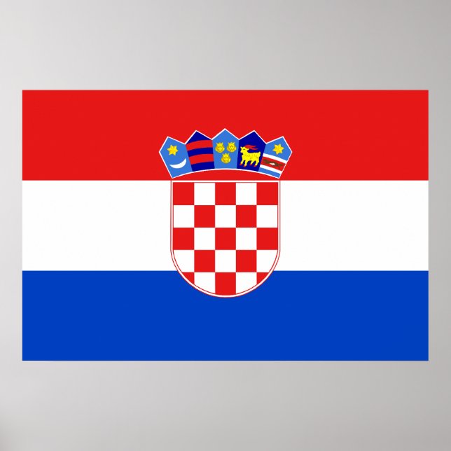 Póster Croacia, Croacia (Frente)