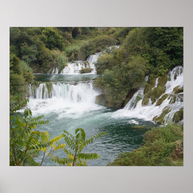 Póster Croacia, Dalmatia, Parque Nacional de las Catarata (Frente)