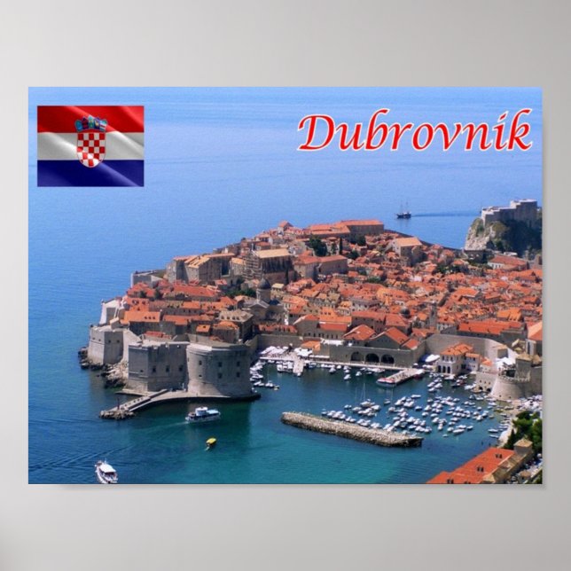 Póster Croacia - Dubrovnik - (Frente)