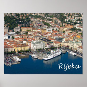 Póster Croacia - Rijeka -