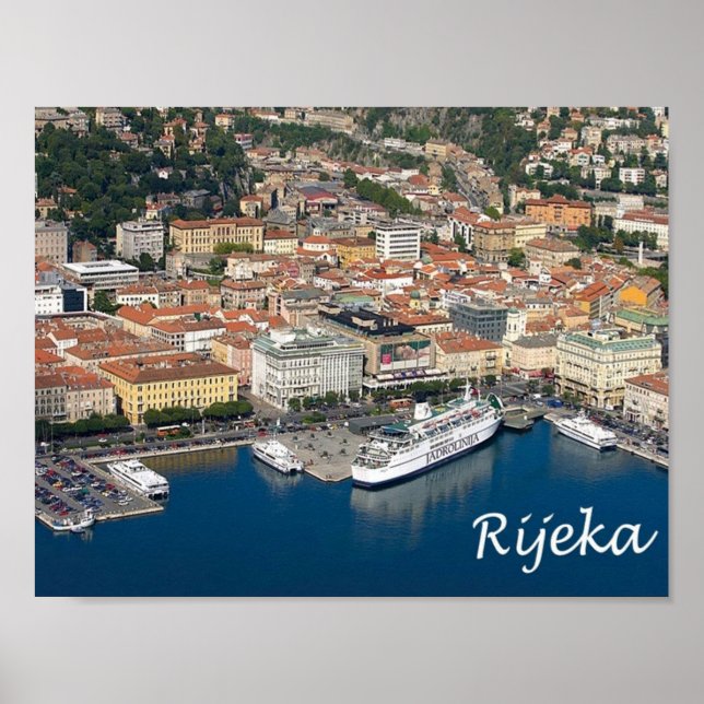 Póster Croacia - Rijeka - (Frente)
