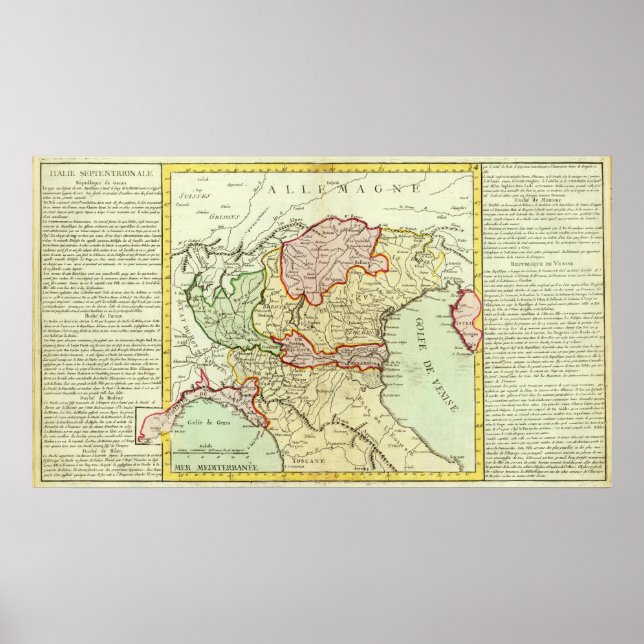 Póster Croatia, Slovenia, Italy (Frente)