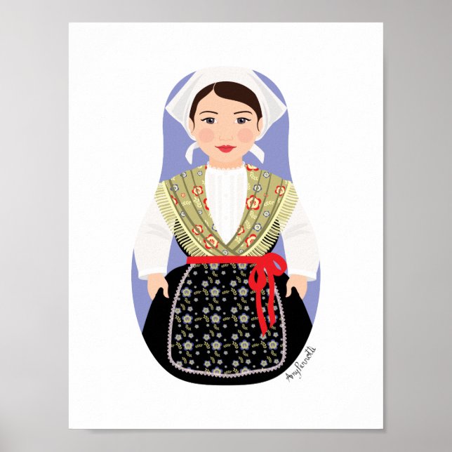 Póster Croatian, Istrian Matryoshka Poster (Frente)