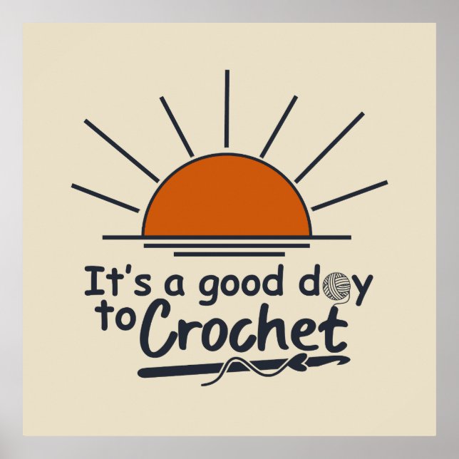 Póster crochet gracioso (Frente)